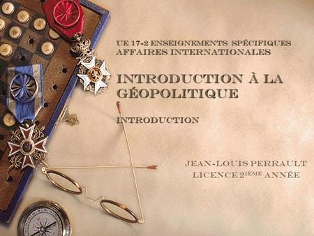 Jean-Louis Perrault Licence 2ième année