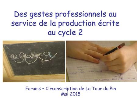 Forums – Circonscription de La Tour du Pin Mai 2015
