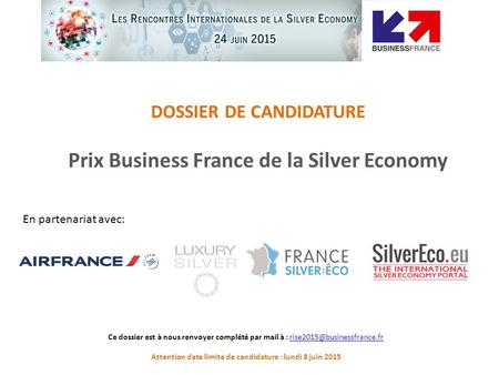 Prix Business France de la Silver Economy