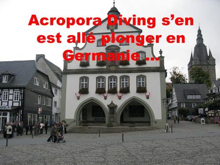 Acropora Diving sen est allé plonger en Germanie …