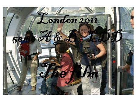 London 2011 5eme A & B - LDD The film. Heureux qui comme Ulysse a fait un beau voyage…