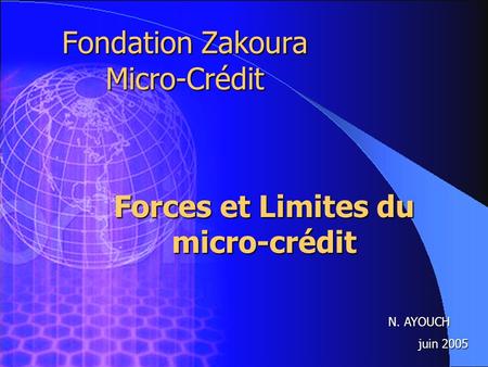 Fondation Zakoura Micro-Crédit