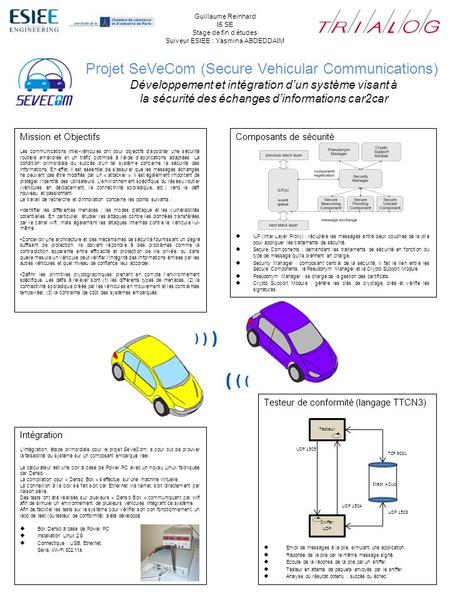 Projet SeVeCom (Secure Vehicular Communications)