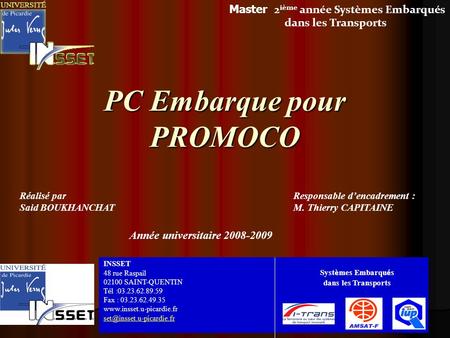 PC Embarque pour PROMOCO