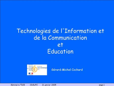 Technologies de l'Information et de la Communication