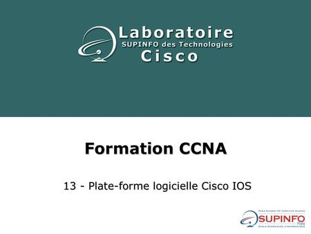 13 - Plate-forme logicielle Cisco IOS