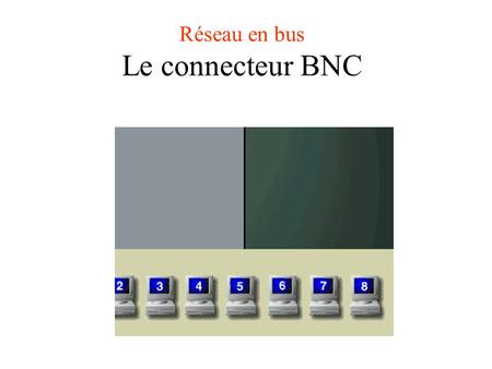 Réseau en bus Le connecteur BNC