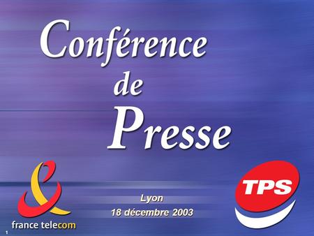 Lyon 18 décembre 2003.