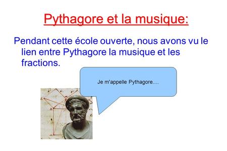 Pythagore et la musique: