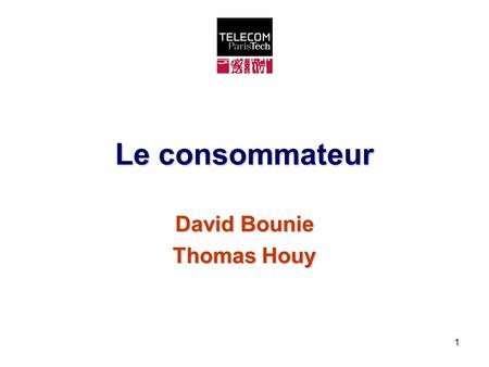 David Bounie Thomas Houy