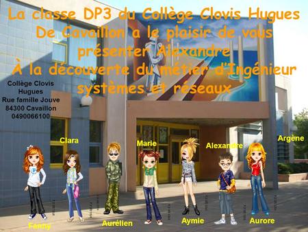 La classe DP3 du Collège Clovis Hugues