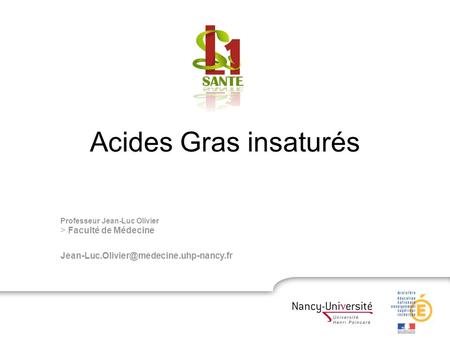 Acides Gras insaturés