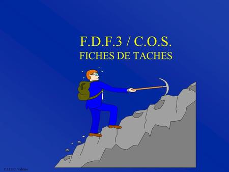 F.D.F.3 / C.O.S. FICHES DE TACHES