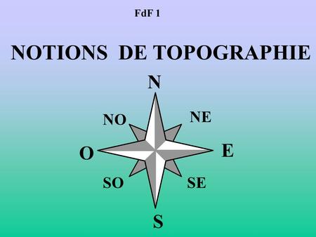 NOTIONS DE TOPOGRAPHIE