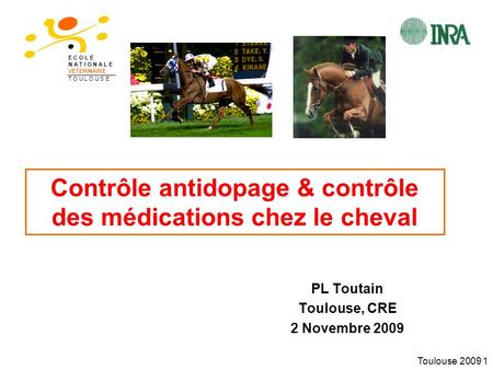 Contrôle antidopage & contrôle des médications chez le cheval