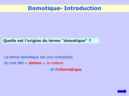 Domotique- Introduction