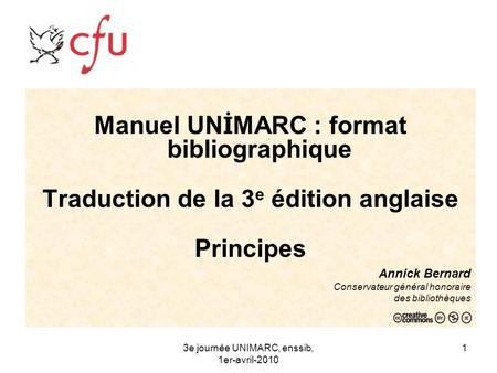 Manuel UNİMARC : format bibliographique