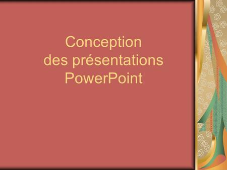 Conception des présentations PowerPoint