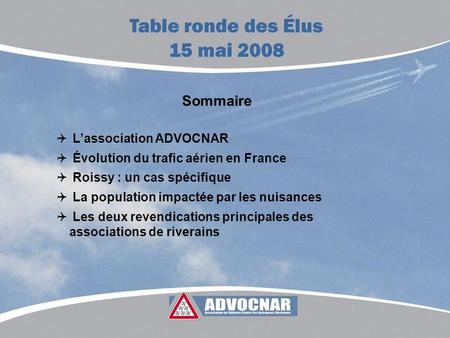 Table ronde des Élus 15 mai 2008