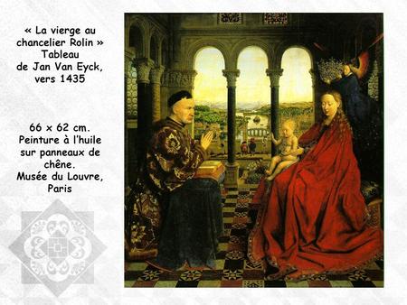 « La vierge au chancelier Rolin » Tableau de Jan Van Eyck, vers 1435