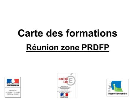Carte des formations Réunion zone PRDFP. La voie professionnelle.