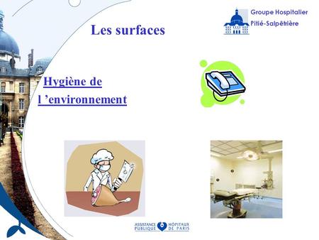 Les surfaces Hygiène de l ’environnement.