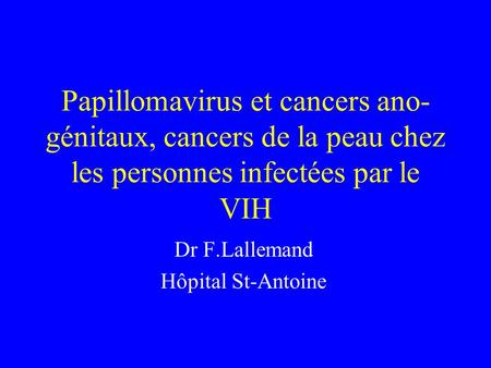 Dr F.Lallemand Hôpital St-Antoine