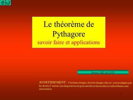 Le théorème de Pythagore savoir faire et applications