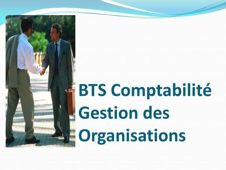 BTS Comptabilité Gestion des Organisations