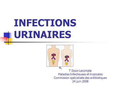 INFECTIONS URINAIRES T Doco-Lecompte