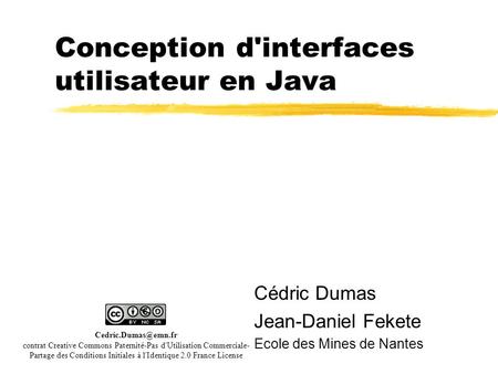 Conception d'interfaces utilisateur en Java