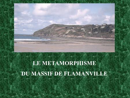 DU MASSIF DE FLAMANVILLE