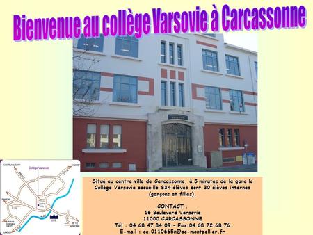 Bienvenue au collège Varsovie à Carcassonne
