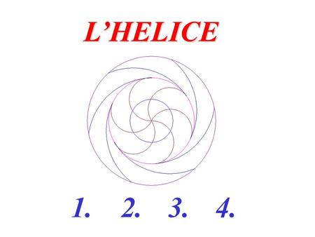 L’HELICE 1. 2. 3. 4..
