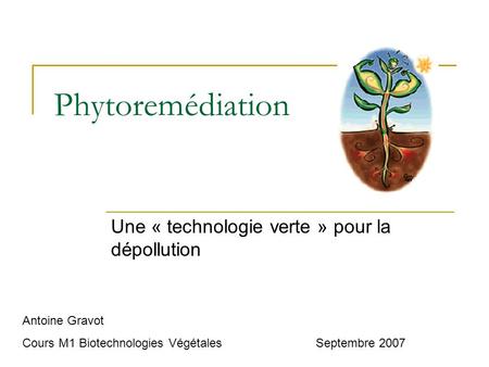Une « technologie verte » pour la dépollution