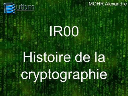 Histoire de la cryptographie