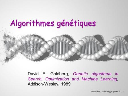 Algorithmes génétiques