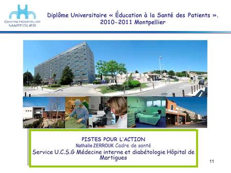 Service U.C.S.G Médecine interne et diabétologie Hôpital de Martigues