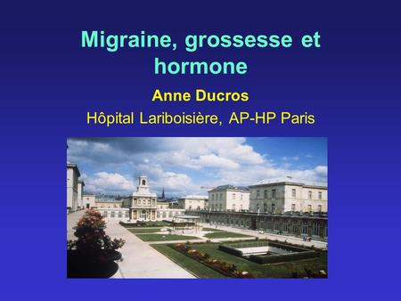 Migraine, grossesse et hormone