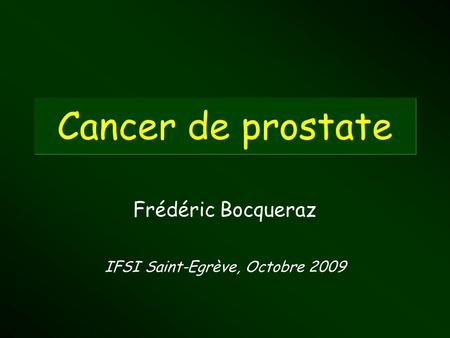 IFSI Saint-Egrève, Octobre 2009
