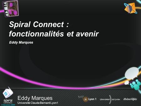 Eddy Marques Université Claude Bernard Lyon1