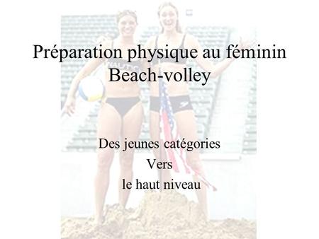 Préparation physique au féminin Beach-volley