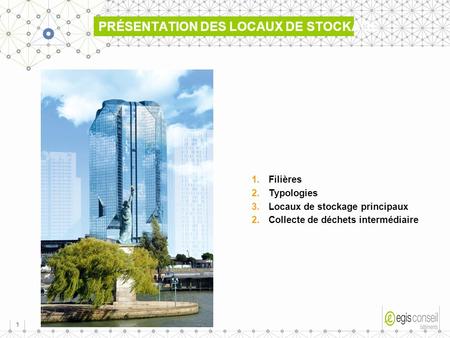 Présentation des locaux de stockage