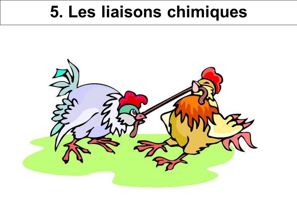 clipart de liaisons chimiques