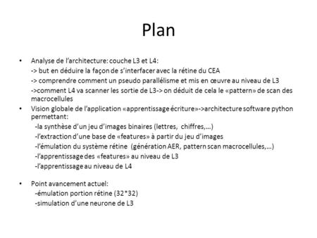 Plan Analyse de l’architecture: couche L3 et L4: