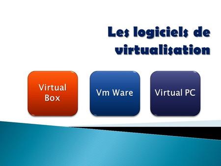 Les logiciels de virtualisation