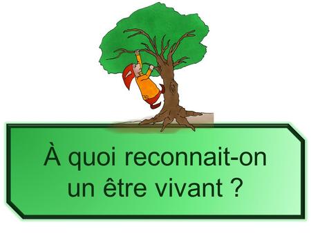 À quoi reconnait-on un être vivant ?.