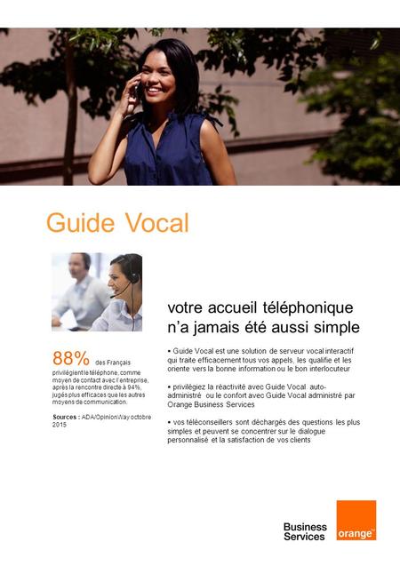 Guide Vocal votre accueil téléphonique  n’a jamais été aussi simple
