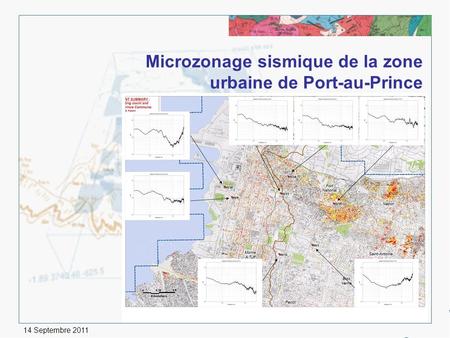Microzonage sismique de la zone urbaine de Port-au-Prince