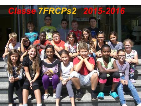 Classe 7FRCPs2 2015-2016.